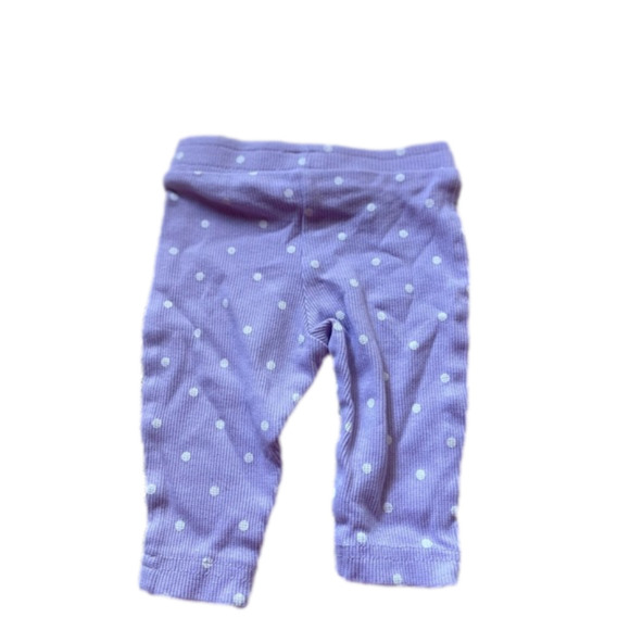 3/$20 George 0-3 month pants purple with white polka dots - Picture 3 of 3